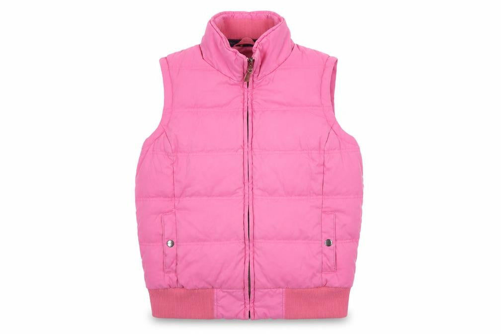 Fat Face Women's Pink Puffer Waistcoat Vest Size 12