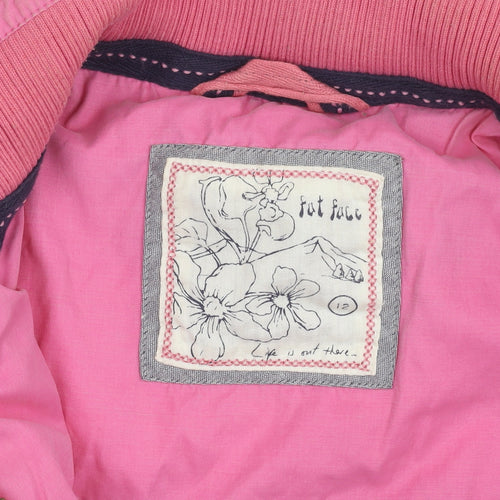 Fat Face Women's Pink Puffer Waistcoat Vest Size 12