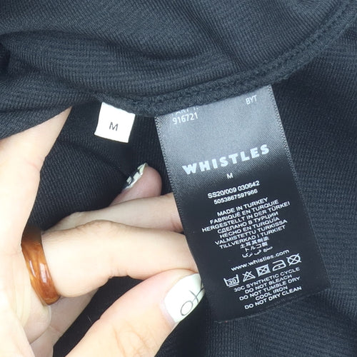 Whistles Women's Black Midi Pencil Skirt Size M