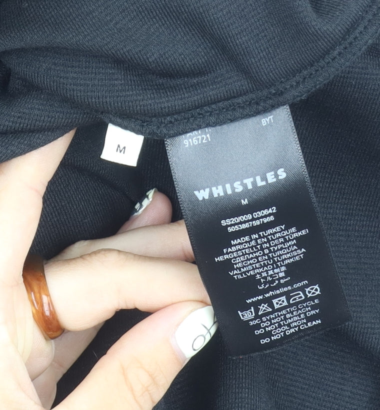 Whistles Women's Black Midi Pencil Skirt Size M