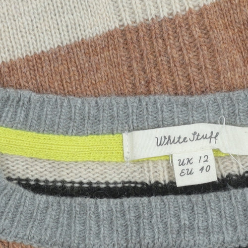 White Stuff Women's Multicoloured Pullover, Size 12