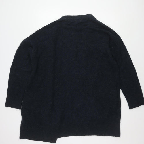 Tommy Hilfiger Women's Black Open Front Cardigan S Wool Blend