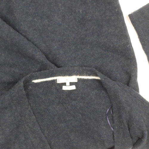 Tommy Hilfiger Women's Black Open Front Cardigan S Wool Blend