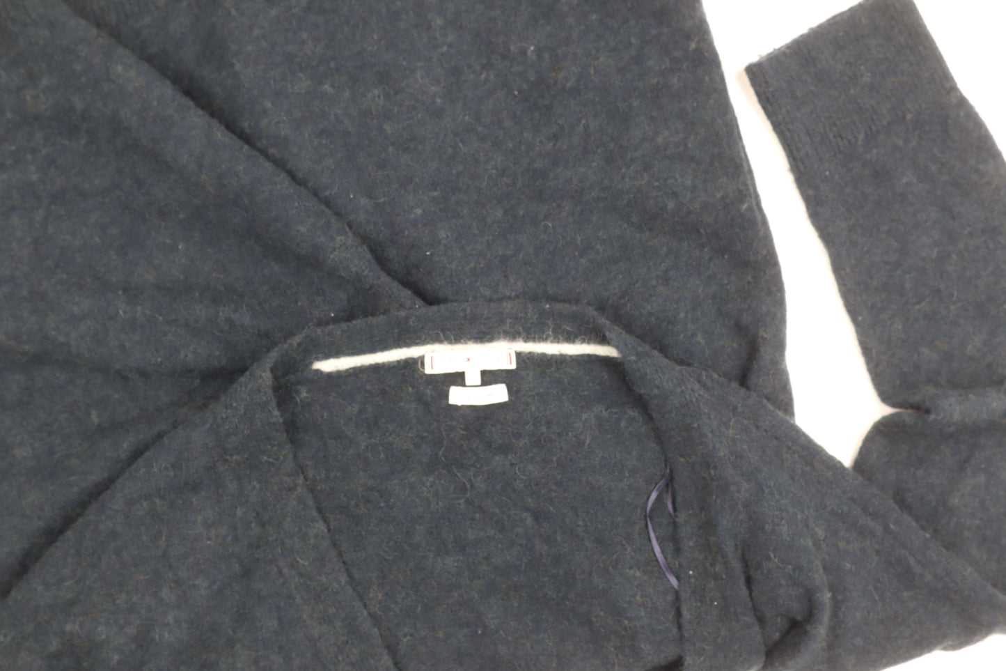 Tommy Hilfiger Women's Black Open Front Cardigan S Wool Blend