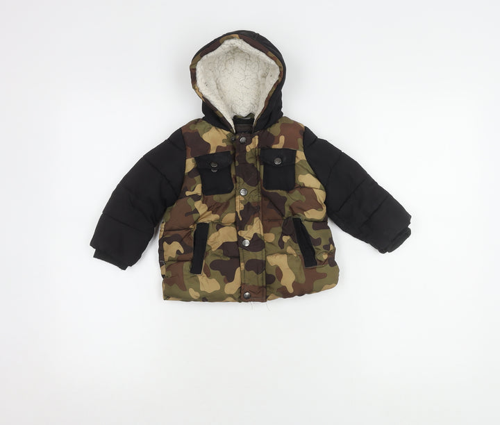 DKNY Unisex Baby Camouflage Puffer Jacket 12M