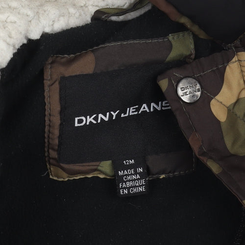 DKNY Unisex Baby Camouflage Puffer Jacket 12M