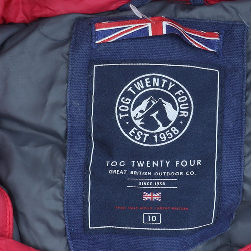Tog Twenty Four Women's Red Puffer Jacket Size 10