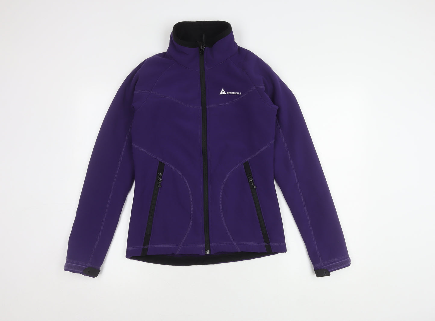 Technicals Women's Purple Soft Shell Jacket Size 8