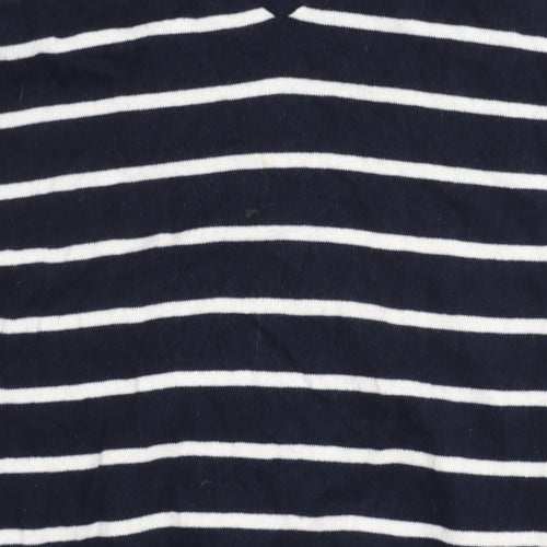 Howick Men's XL Blue Striped Cotton Cashmere Jumper