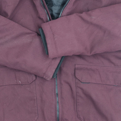 TOG24 Boys Red Parka Jacket, Size 164, Winter Ready