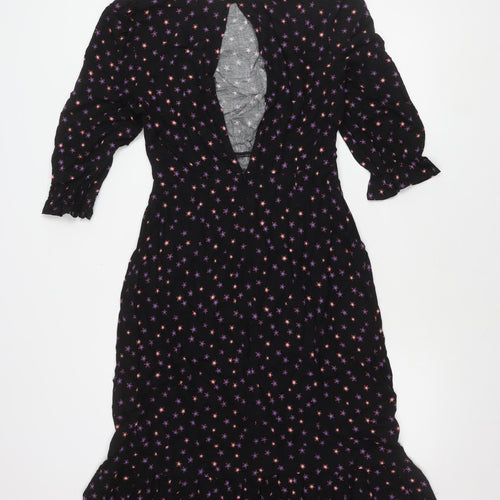 Nobody's Child Black Star Pattern Women's Dress Size 12