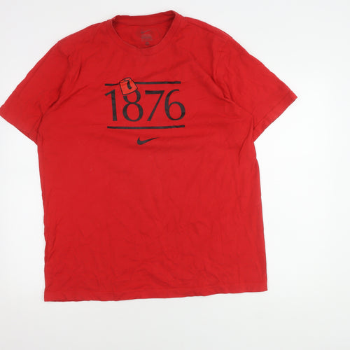 Nike Men's Red XL Graphic Print T-Shirt