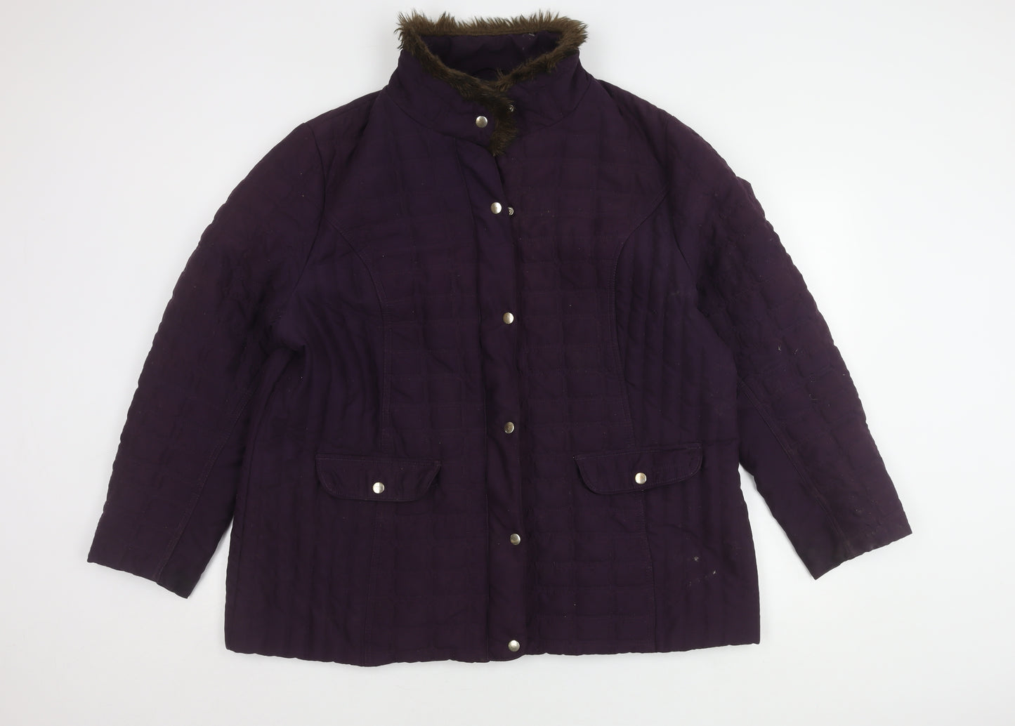 Isle Women's Purple Quilted Jacket Size 22
