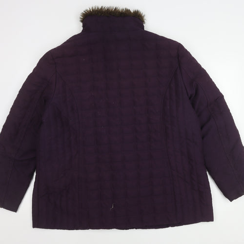 Isle Women's Purple Quilted Jacket Size 22