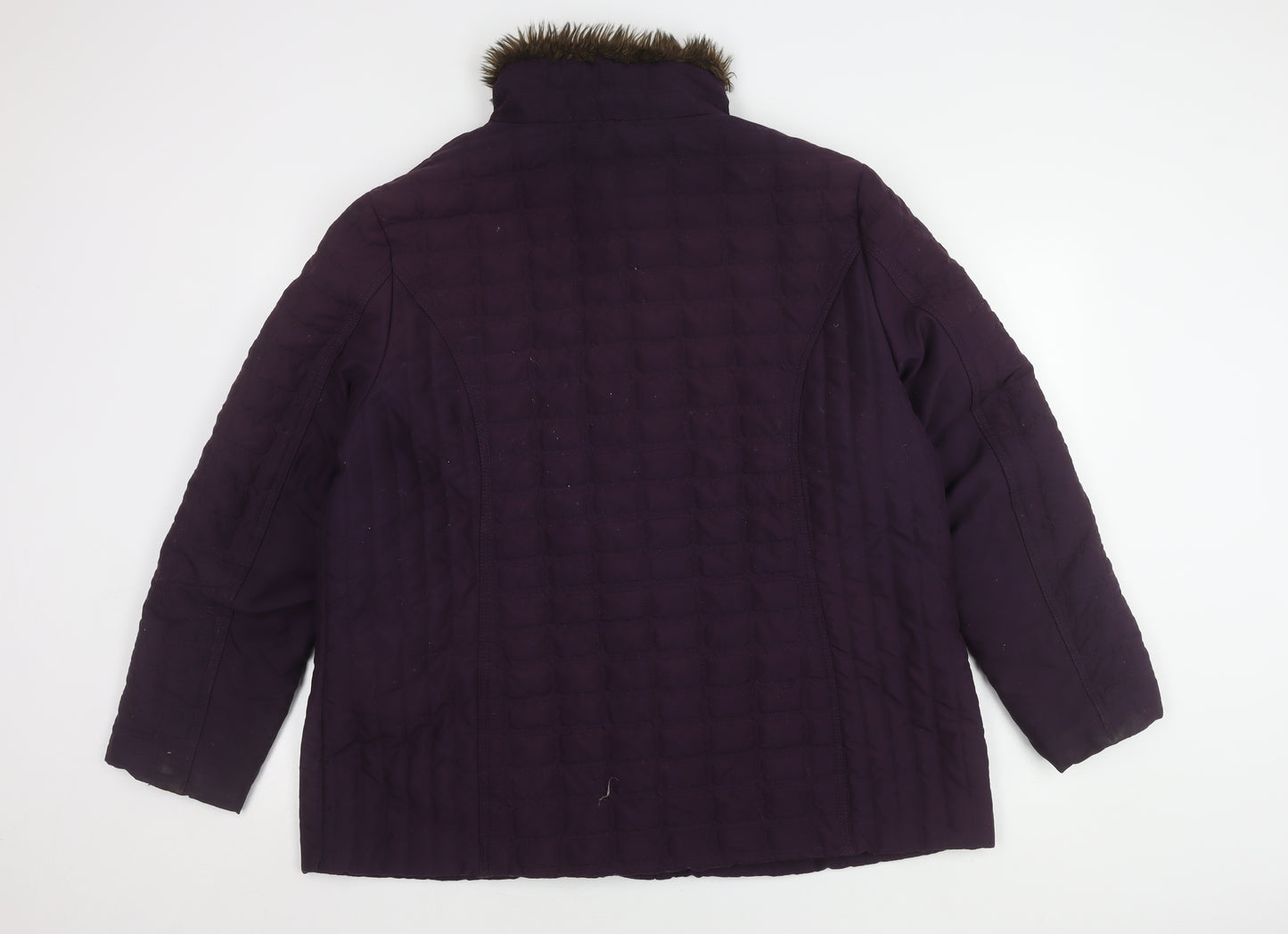 Isle Women's Purple Quilted Jacket Size 22
