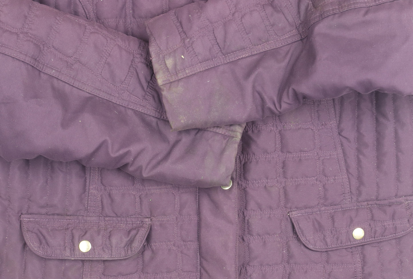 Isle Women's Purple Quilted Jacket Size 22