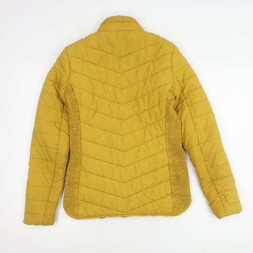 Joules Women's Yellow Puffer Jacket Size 10