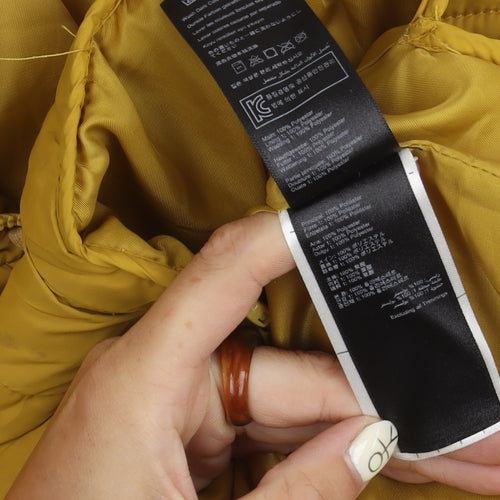 Joules Women's Yellow Puffer Jacket Size 10