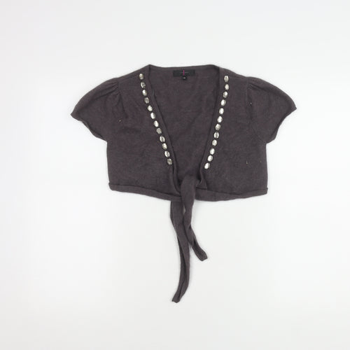 Jasper Conran Women's Grey Shrug, Size 10, Beaded Accents