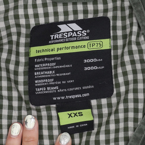 Trespass Women's Green 3-in-1 Jacket Size 2XS Waterproof