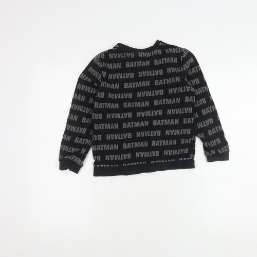 George Boys Batman Black Sweatshirt, Size 7-8 Years, Logo Accent