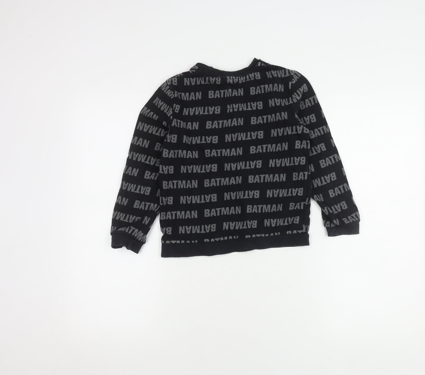 George Boys Batman Black Sweatshirt, Size 7-8 Years, Logo Accent