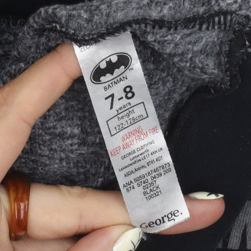 George Boys Batman Black Sweatshirt, Size 7-8 Years, Logo Accent