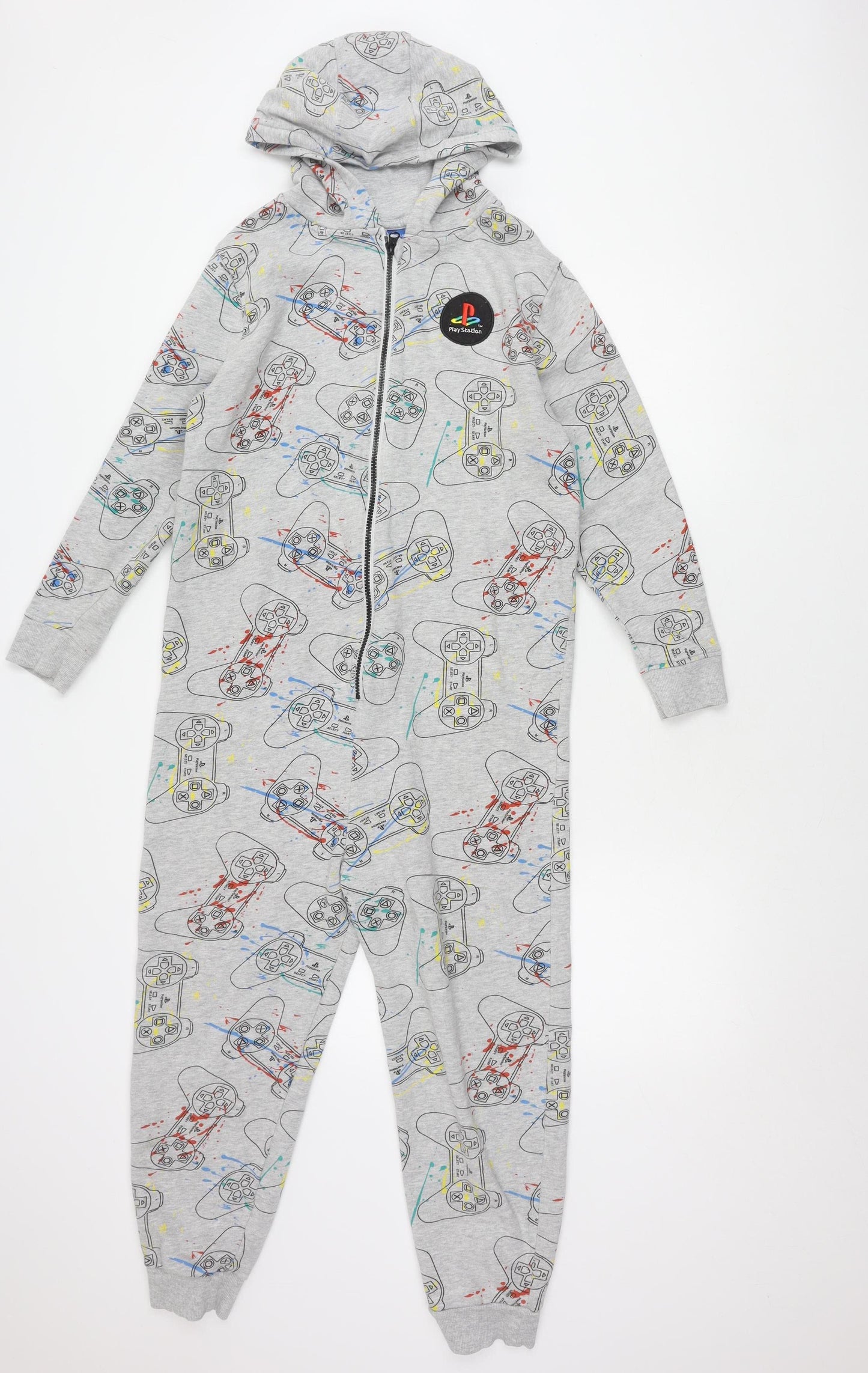 Next Boys Grey PlayStation One Piece Long Sleeve