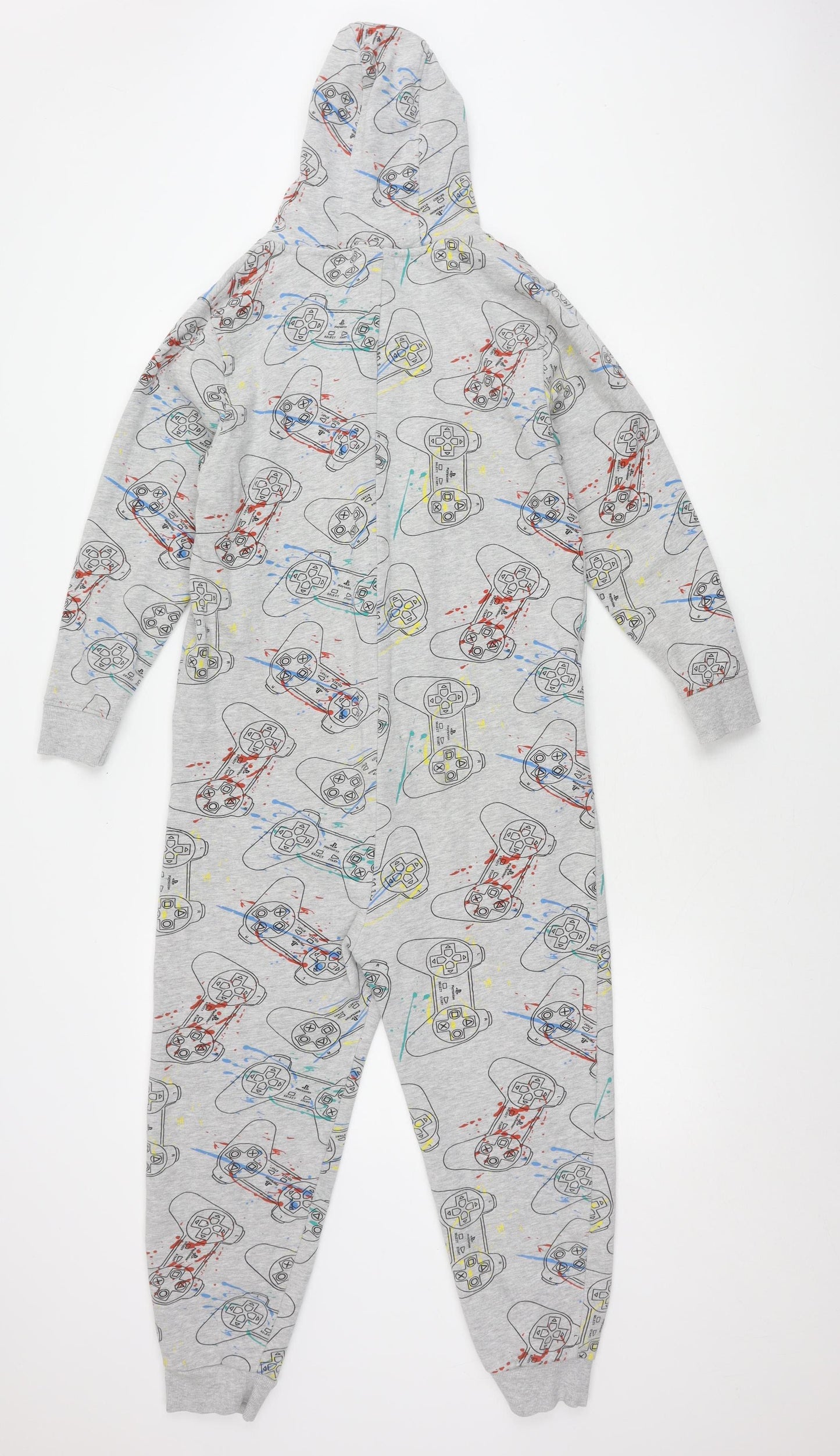 Next Boys Grey PlayStation One Piece Long Sleeve