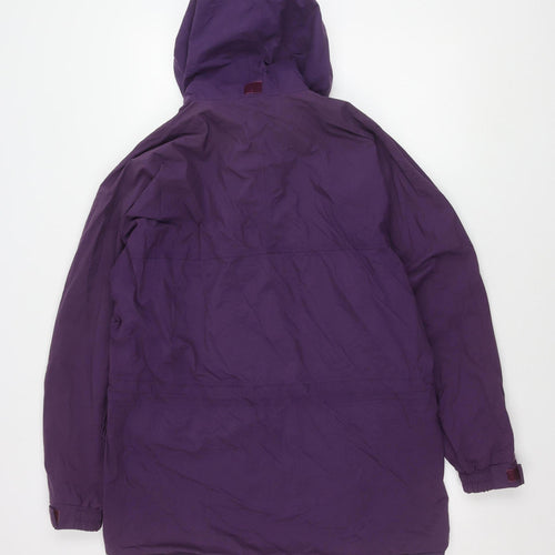 Blacks Men's Purple Hooded Parka Jacket, Outdoor, Autumn/Winter