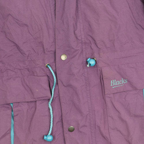 Blacks Men's Purple Hooded Parka Jacket, Outdoor, Autumn/Winter
