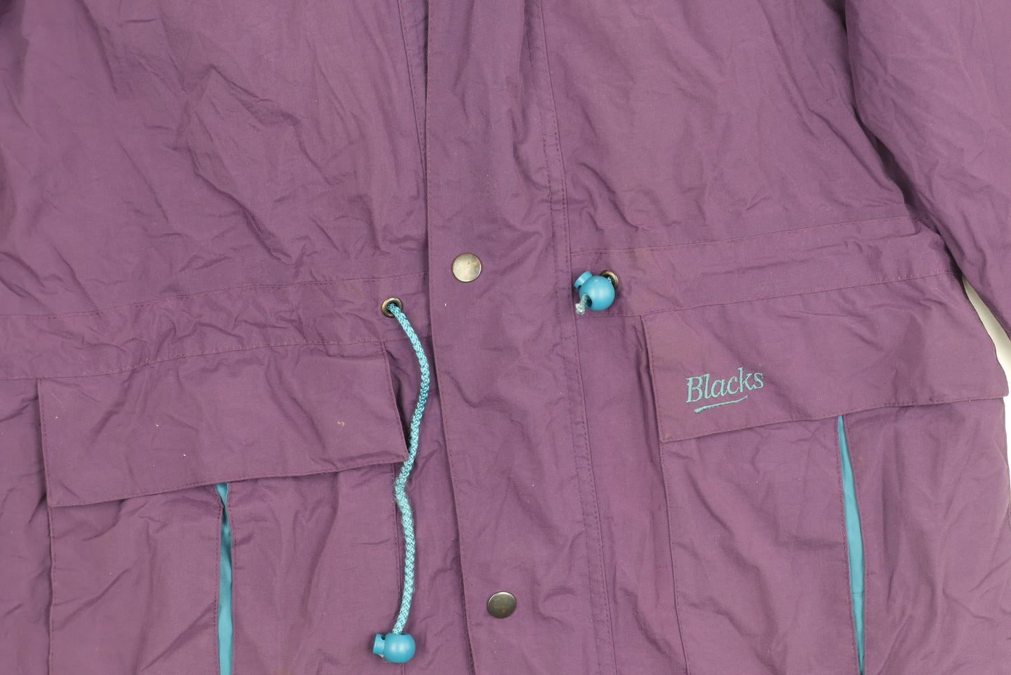 Blacks Men's Purple Hooded Parka Jacket, Outdoor, Autumn/Winter