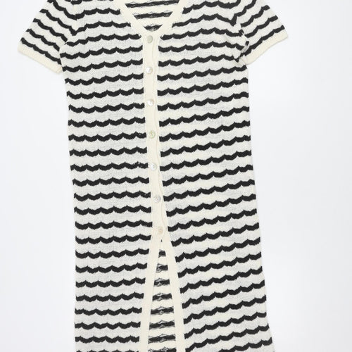 Boohoo Women's Striped Knit Dress, Size 14, Casual