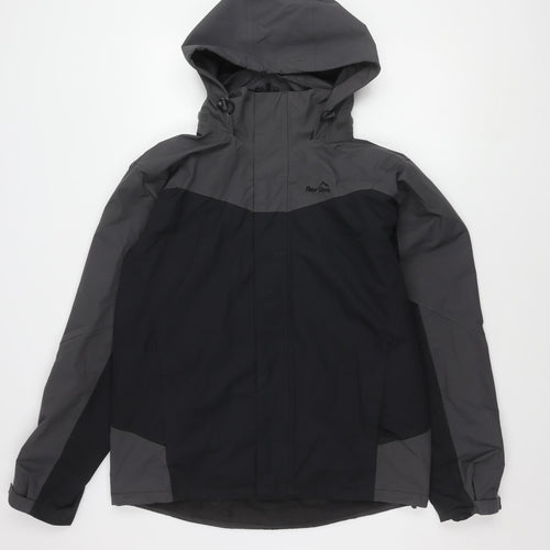 Peter Storm Men's Black Rain Coat, Size S, Waterproof Hooded