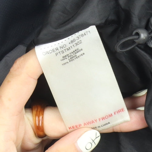Peter Storm Men's Black Rain Coat, Size S, Waterproof Hooded