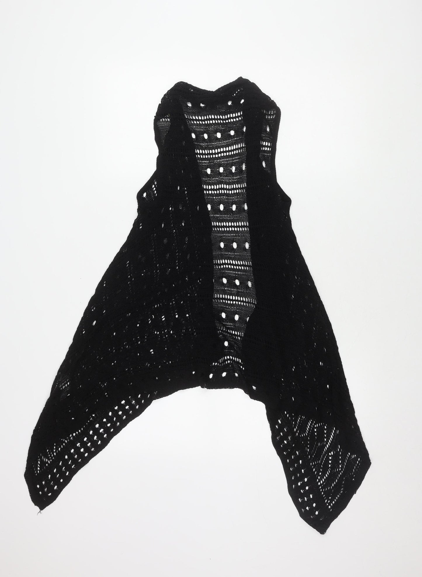 U.S. Polo Assn. Women's Black Open-Knit Jumper - L