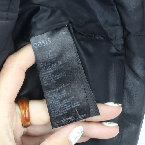 Oasis Women's Black Puffer Jacket M - Winter Casual