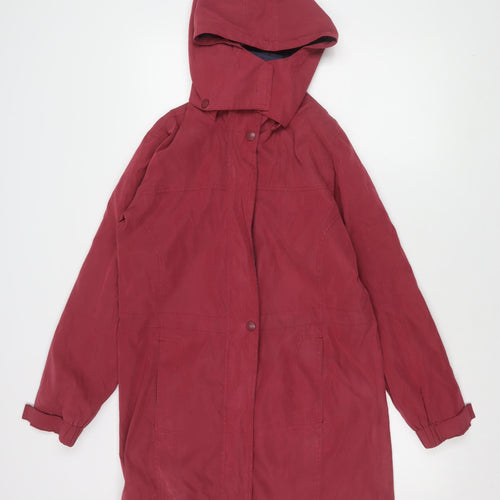 Hawkshead Women's Red Hooded Jacket Size 10