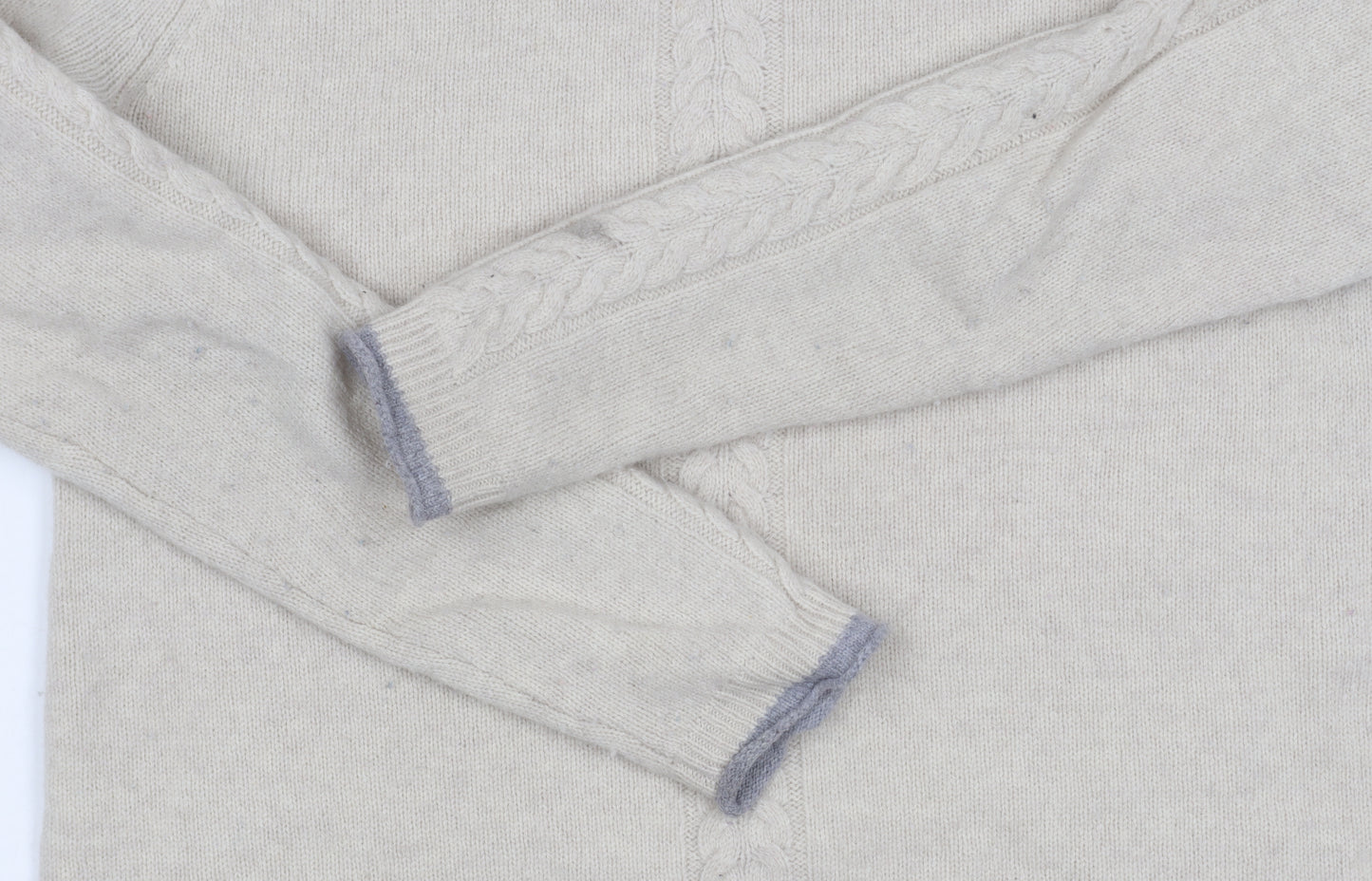 Paul Costelloe Men's Beige Wool Pullover Jumper M
