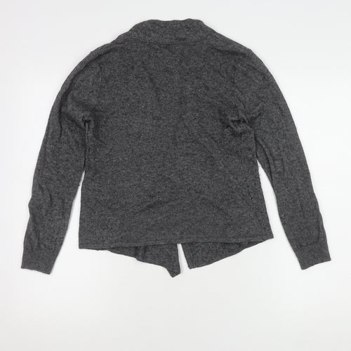 White Stuff Women's Grey Open Front Cardigan Size 10 Viscose Blend