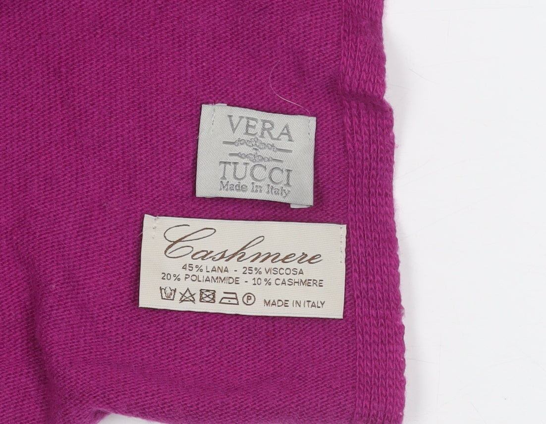 Vera Tucci Women's Purple Knit Wool Blend Jumper
