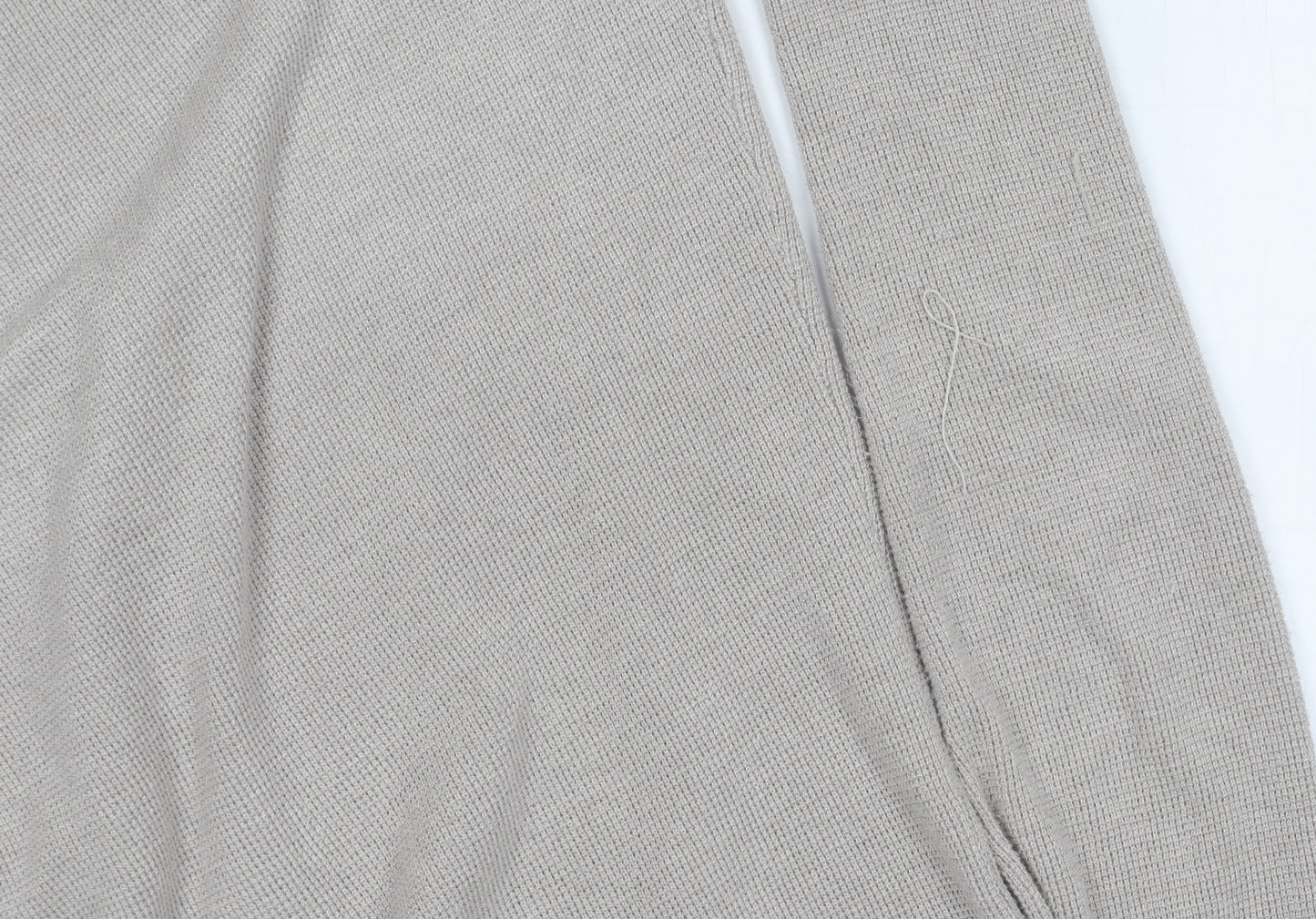 Cyrus Women's Beige Open Front Cardigan in L with Pockets