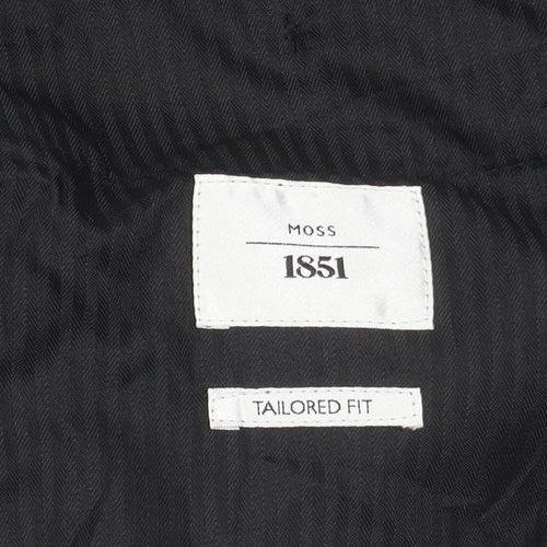 Moss Men's Black Dress Pants 46