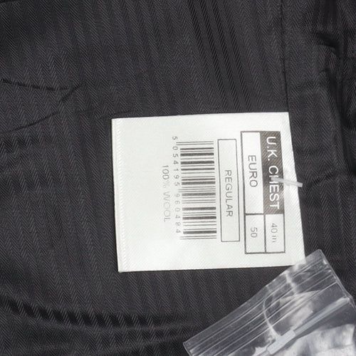 Jasper Conran Men's Grey Waistcoat, Size 40R Wool