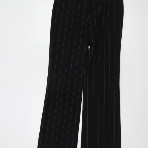 Marks and Spencer Women's Black Striped Trousers