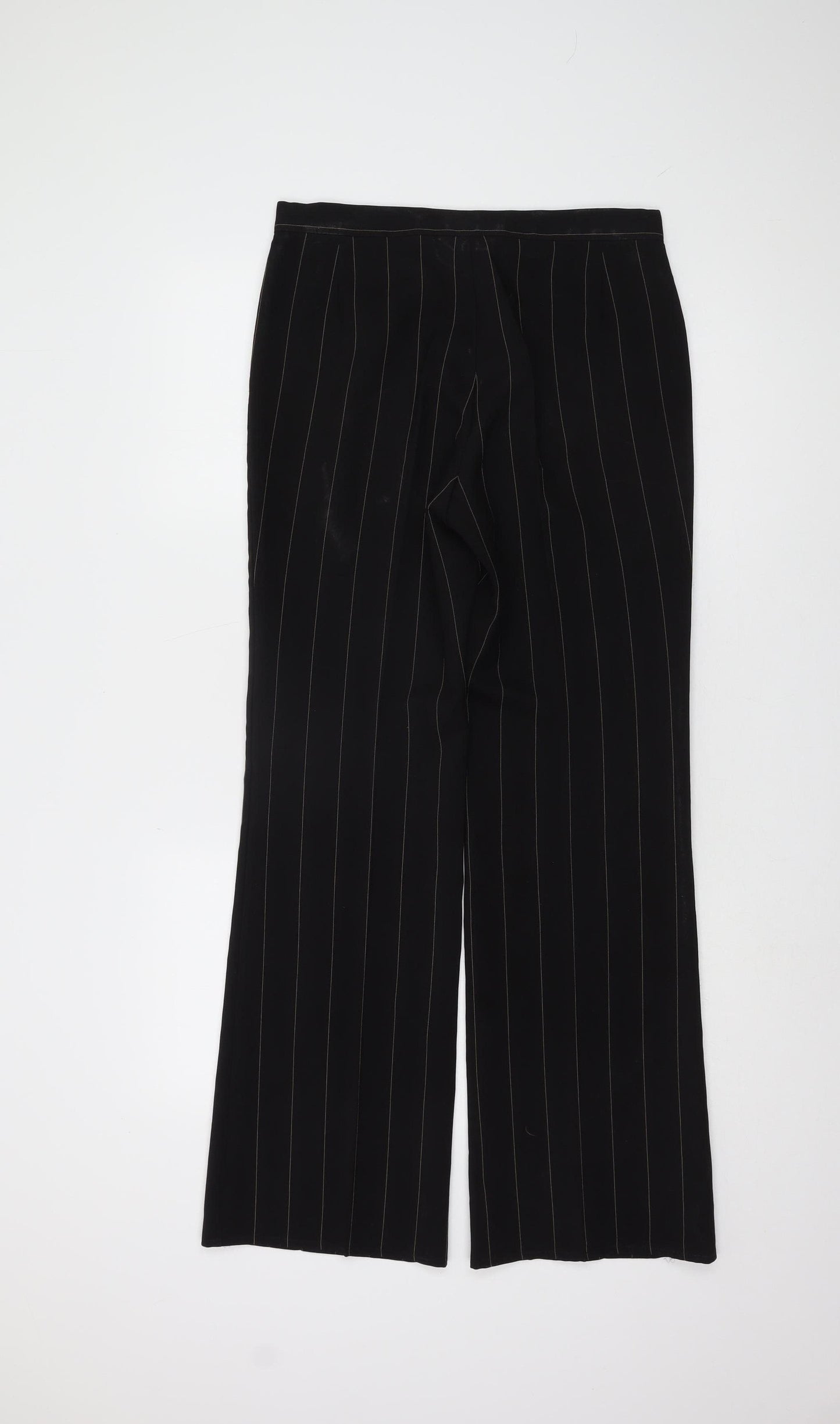 Marks and Spencer Women's Black Striped Trousers