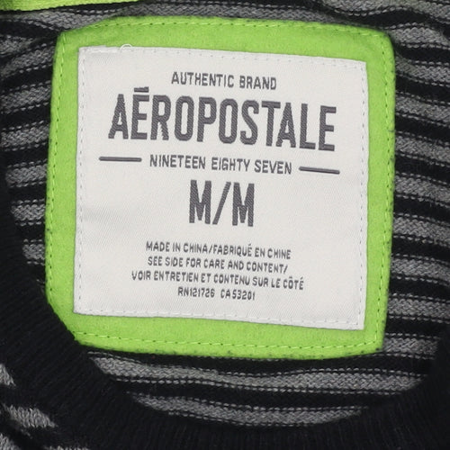 Aeropostale Men's Striped Pullover Jumper M