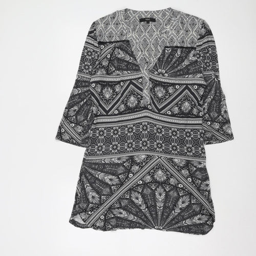 Next Women's Viscose Geometric Top, Size 14