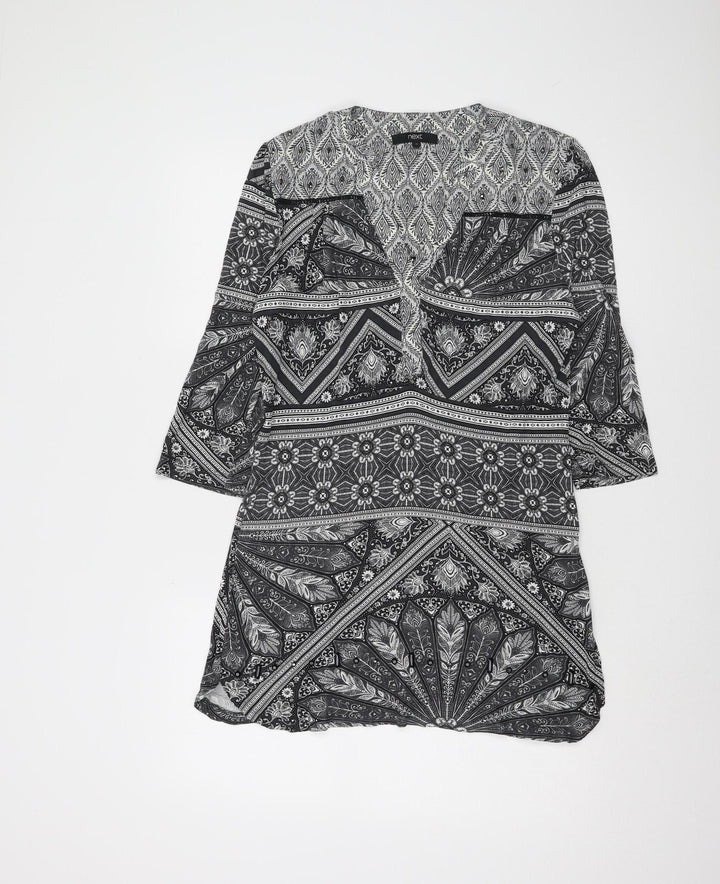 Next Women's Viscose Geometric Top, Size 14