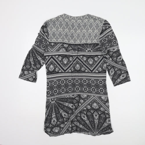 Next Women's Viscose Geometric Top, Size 14